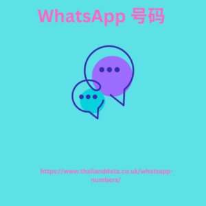 WhatsApp 号码